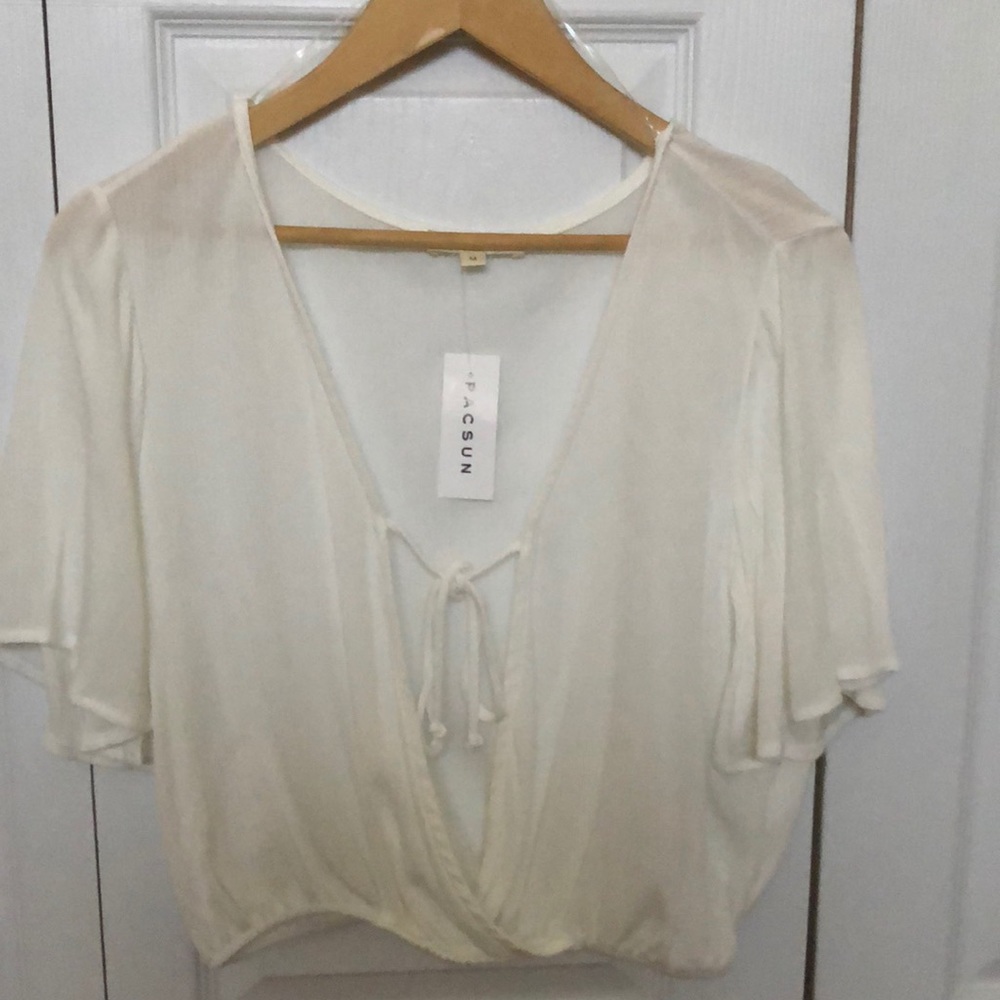 White blouse from PacSun